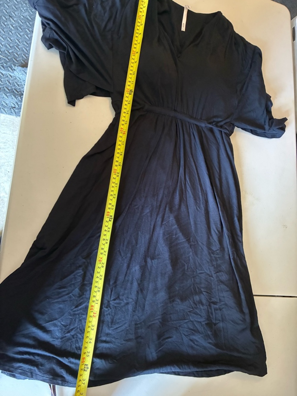 Soma Black V-Neck Midi Dress